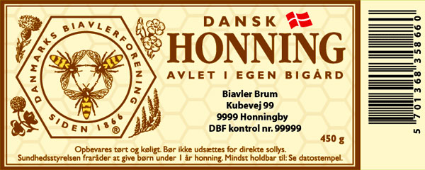 Etiket egen biavl